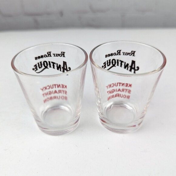 Set of 2 Four Roses Antique Bourbon Shot Glasses - Picture 5 of 5